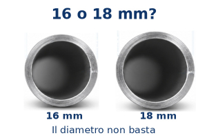 Aste calcio balilla da 16 o 18 mm: il diametro non basta per scegliere