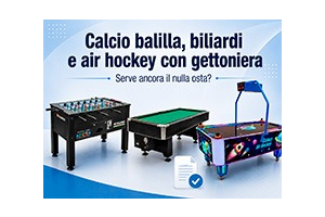 Nulla osta calcio balilla gettoniera serve ancora