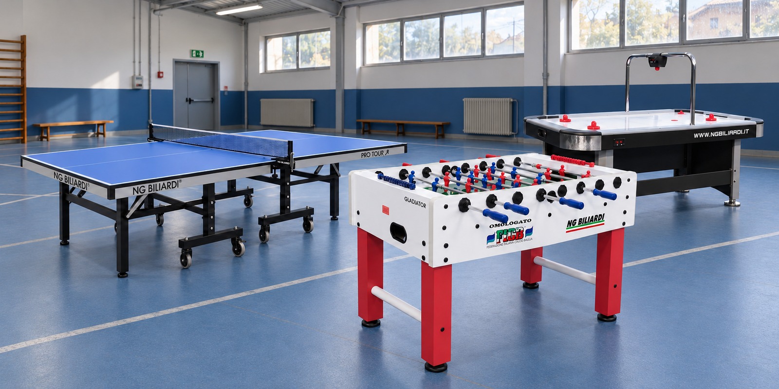 Tavoli da gioco per allenamento e uso intensivo