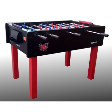 Calcio Balilla EL DIABLO - aste telescopiche - vetro temperato