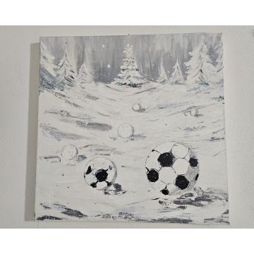 Dipinto "Gol nella Terra delle Meraviglie Invernali"