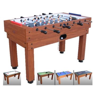 Calcio Balilla Pieghevole Tavolo Multigioco Bambini 5 in 1 Calcio Balilla,  Biliardo, Ping Pong, Hockey e Curling - Dimensioni 120x60x83 cm :  : Giochi e giocattoli