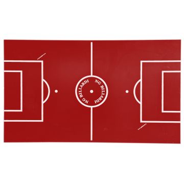 Campo Gioco Calcio Balilla (sfondo:rosso-righe:bianche) 1175*720*9mm 