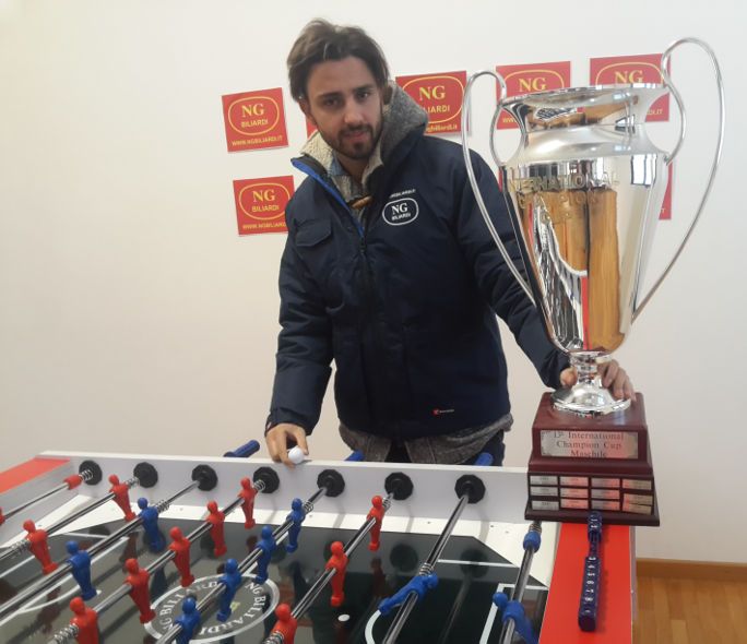 Campione Italiano di Calcio Balilla Massimo Caruso