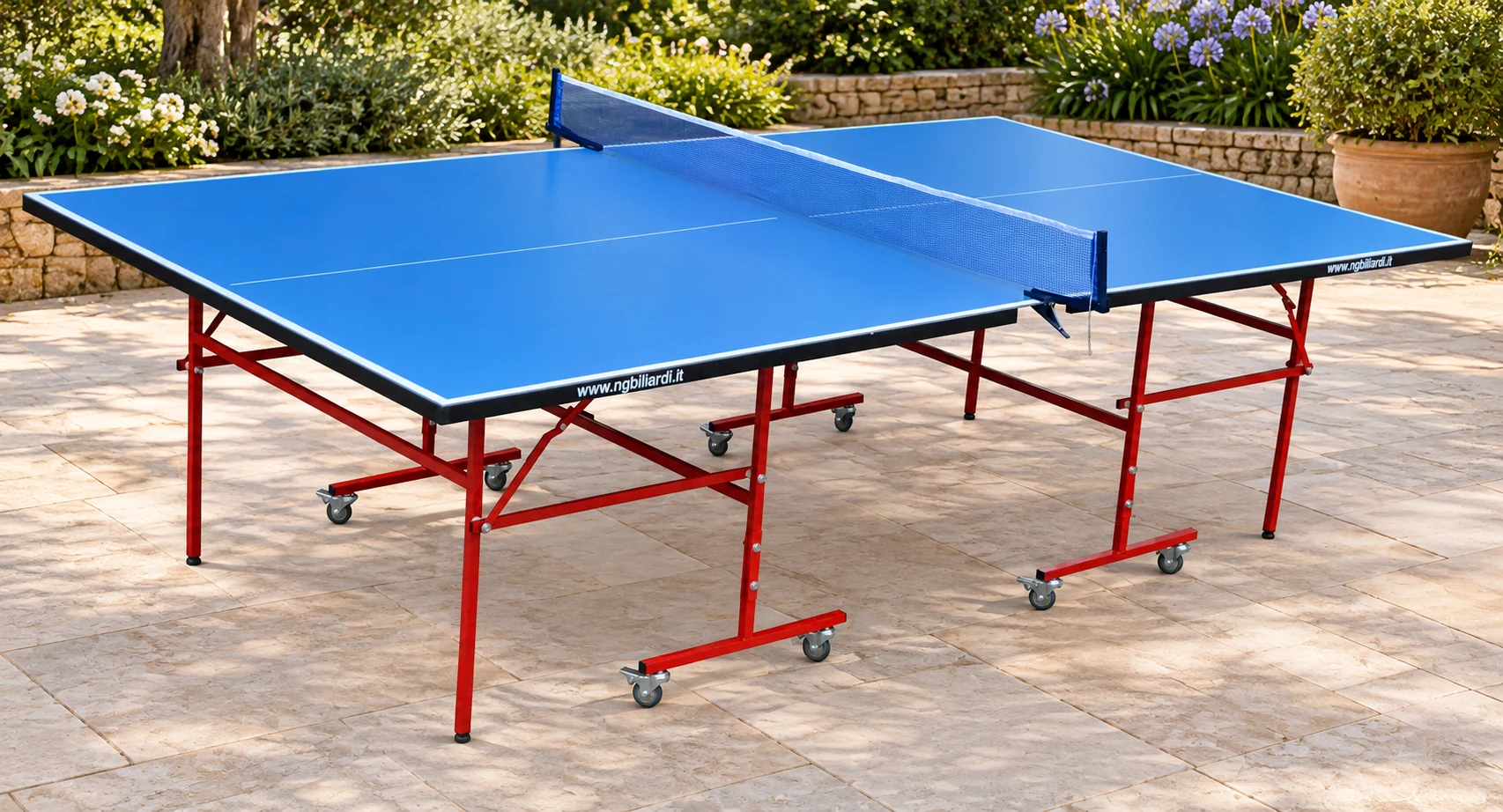 Ping Pong LOB da Esterno Alluminio — ambientazione ricreata dalla fotografia del modello
