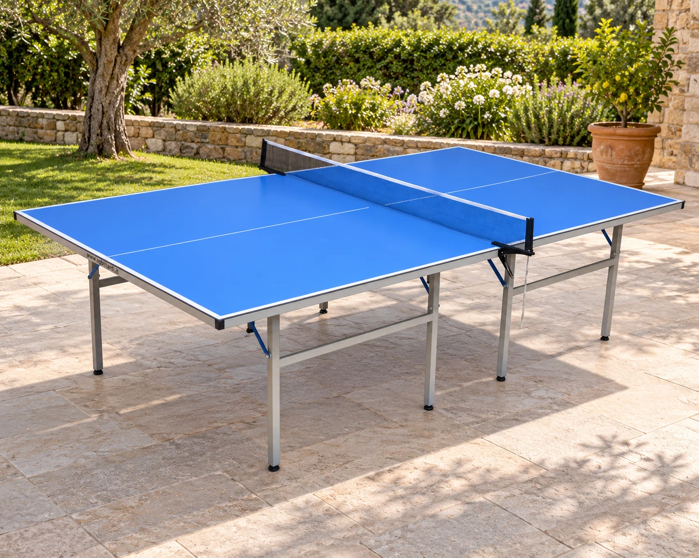 Ping Pong Champion Outdoor da Esterno piano gioco in Alluminio — ambientazione ricreata dalla fotografia del modello