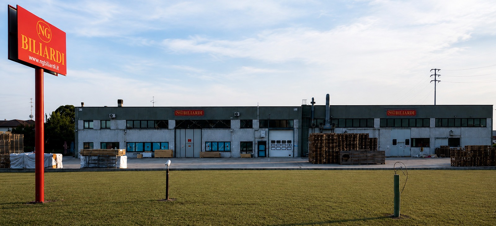 NB Biliardi vista della esterno della fabbrica